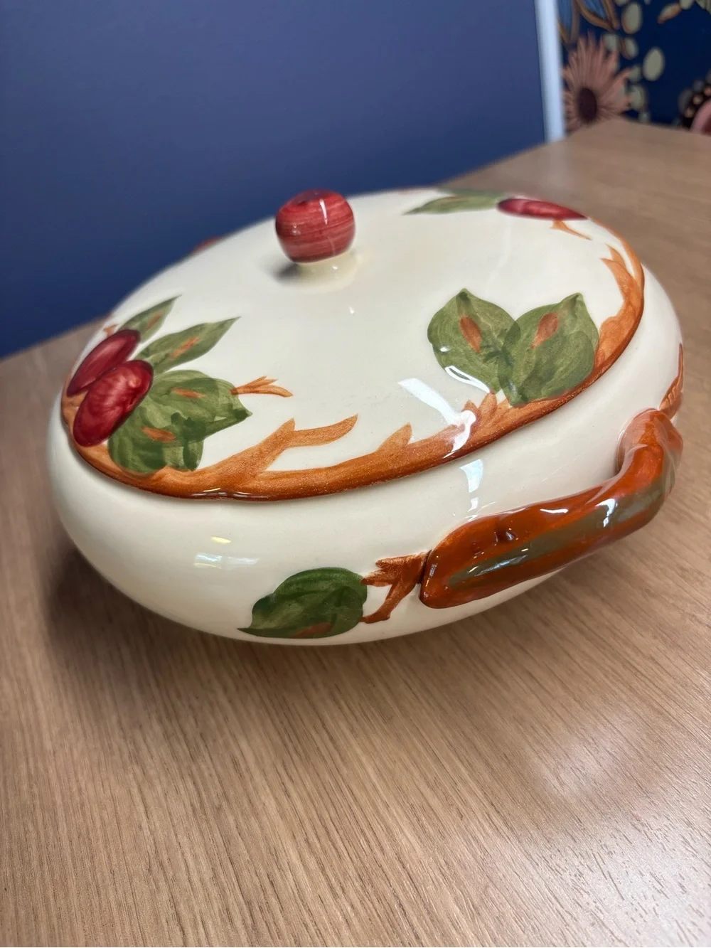 Vintage Franciscan Apple Covered Serving Dish
